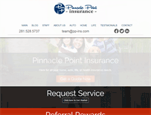 Tablet Screenshot of pinnaclepointinsurance.com